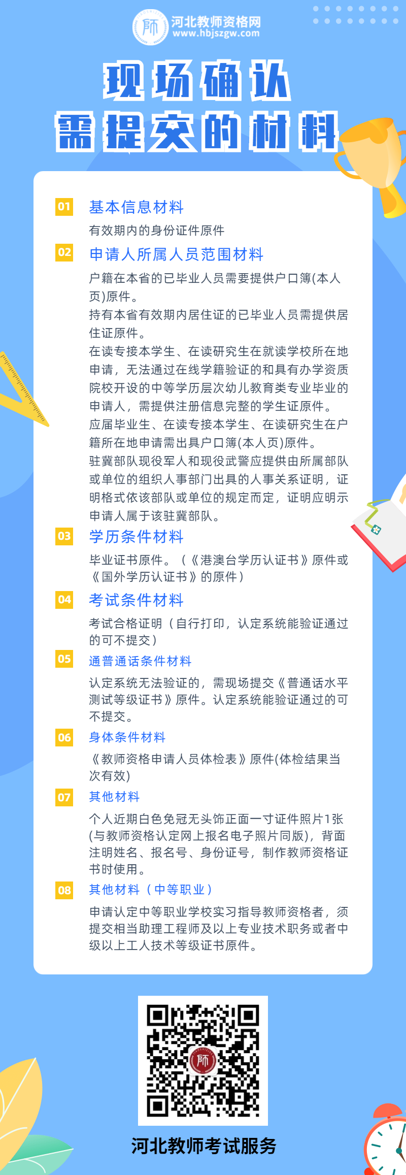 2020年河北省中小学和幼儿园教师资格认定现场确认及时间汇总（地级市）2